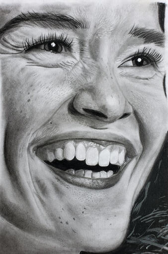 Redemption 2 - Charcoal on paper (2023)