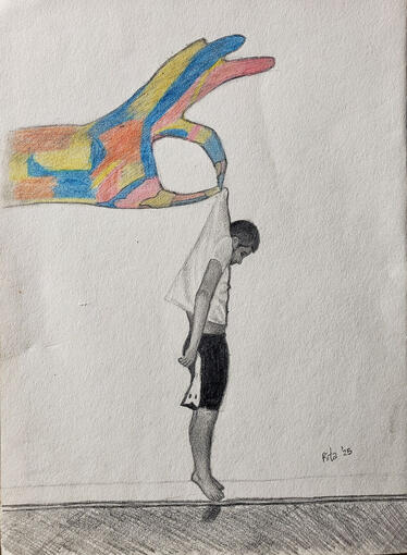Faith - Graphite & Color on paper (2025)