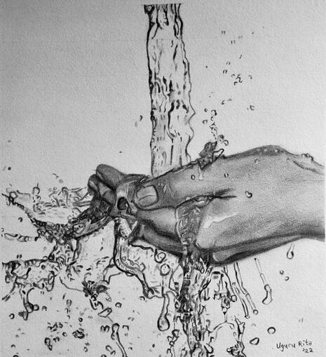 Satisfaction - Charcoal on paper (2022)